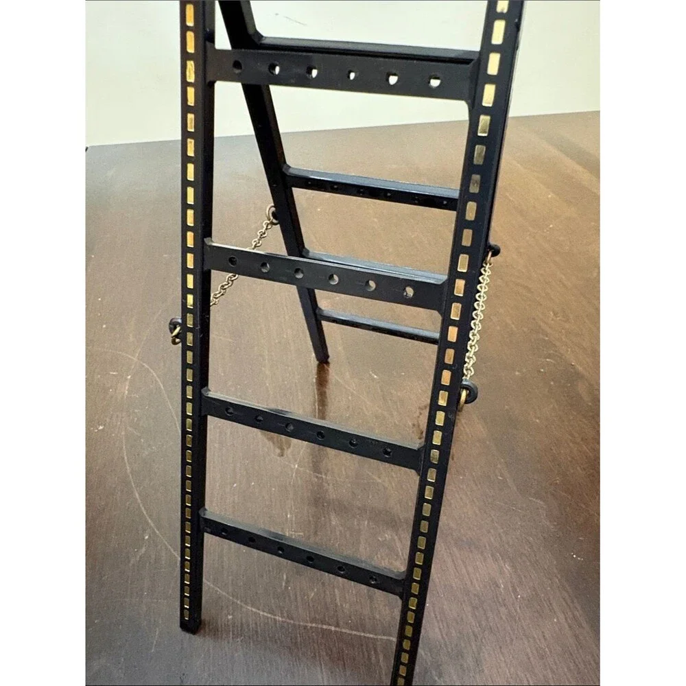 Kitty Cat on Mini Ladder Earring Holder Display